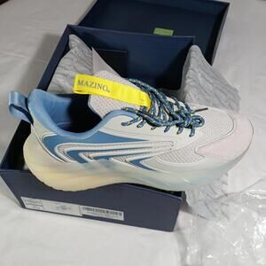 Mazino Men's Krypton-011 Ice/Blue/Yellow Size 10.5 Sneakers